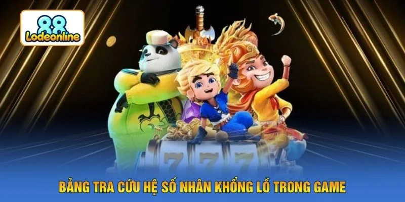 Bảng tra cứu hệ số nhân khổng lồ trong game