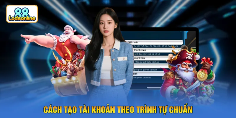 Cách tạo tài khoản theo trình tự chuẩn