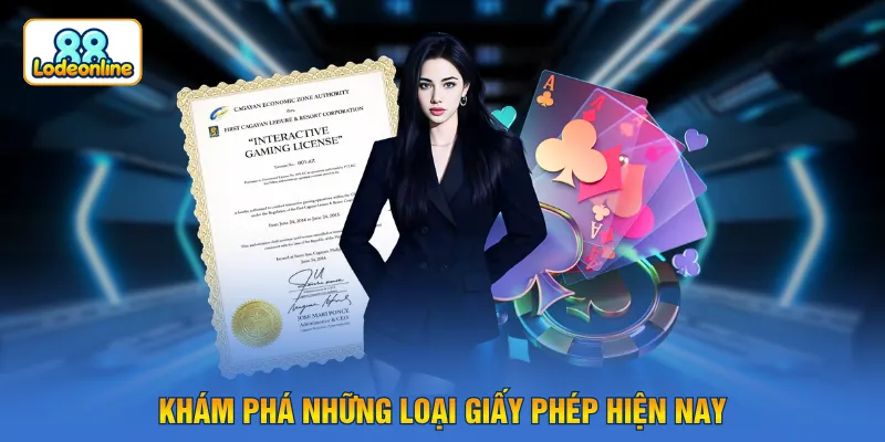 Khám phá những loại giấy phép hiện nay